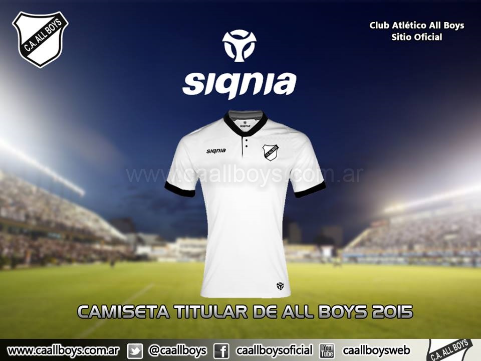 Camiseta Titular Club Atlético All Boys Temporada 2015 elegida por los socios
