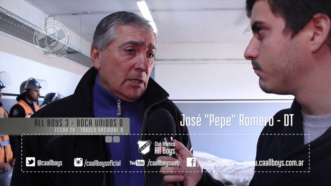 Pepe Romero: “Contento por toda la familia de All Boys”