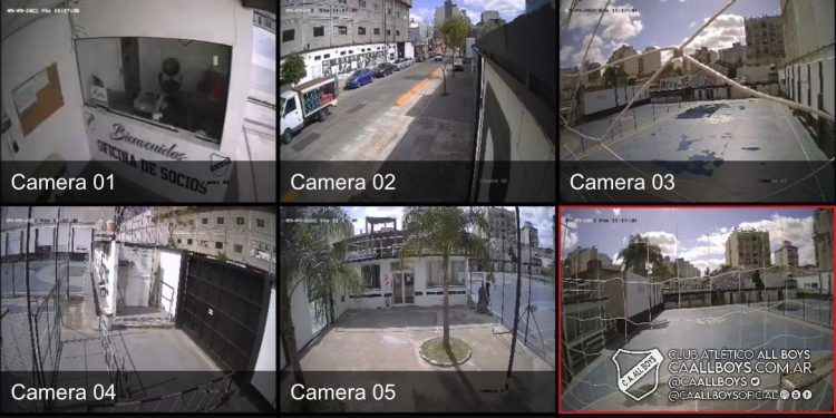 Se inauguró el nuevo sistema de cámaras en el Predio