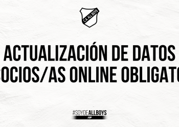 Actualización de datos online obligatorio para socios