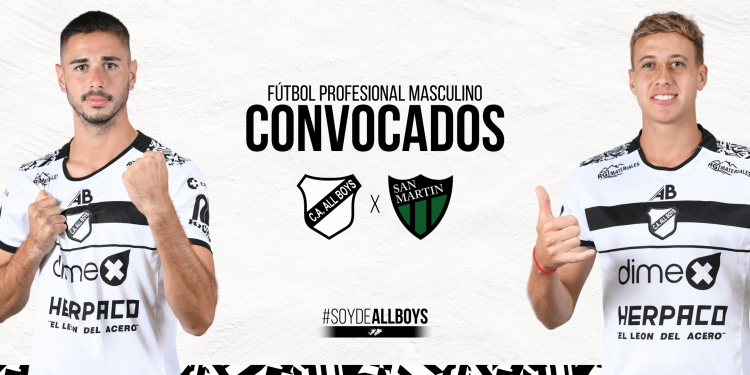 All Boys vs San Martín (SJ): La previa y los convocados