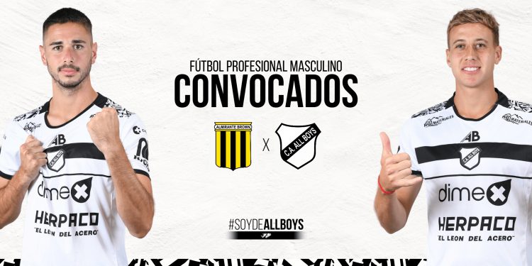 Almte. Brown vs All Boys: Convocados para la Fecha 16