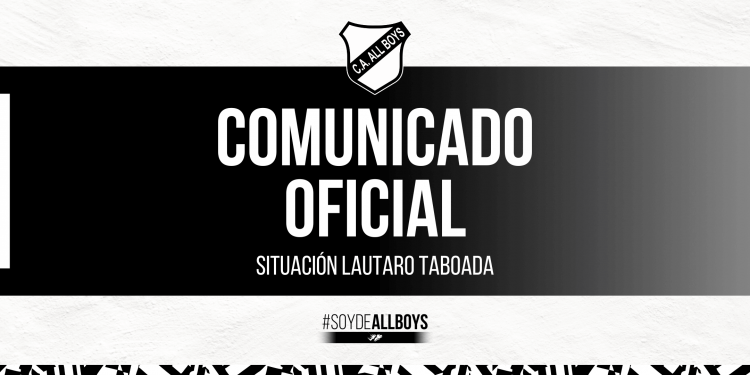 Comunicado oficial: Situación Lautaro Taboada