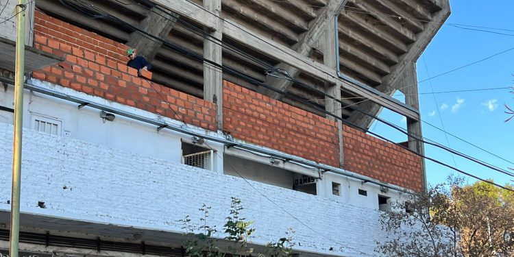 Inicio de los trabajos sobre la calle Mercedes