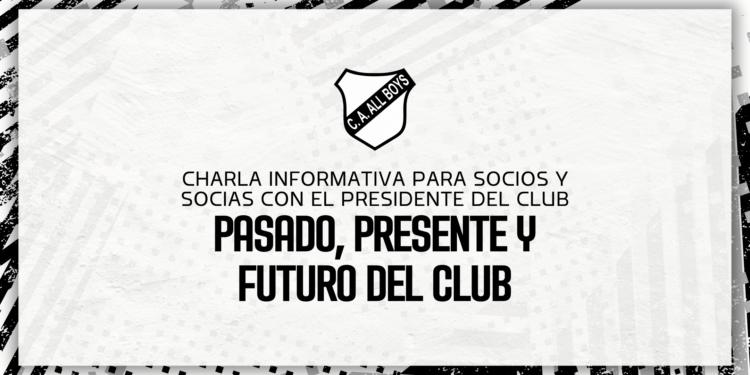 Charla informativa para socios y socias con el presidente del club